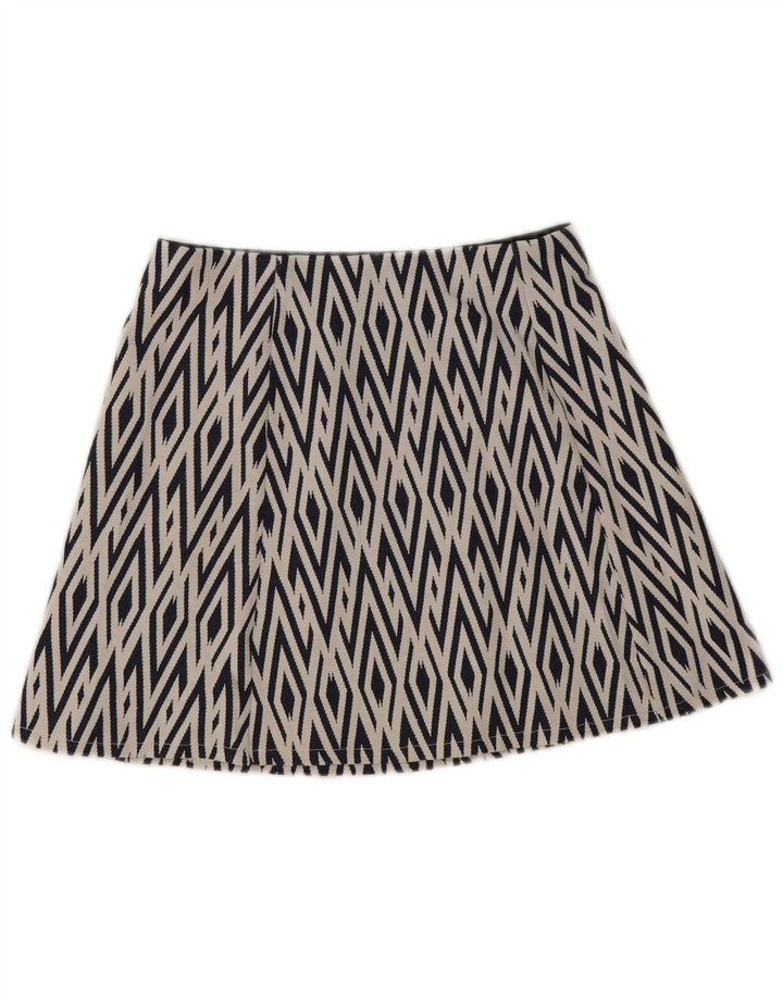 Fusta Mini Trafaluc pentru Femei Zara Medium W28 Bleumarin Geometric