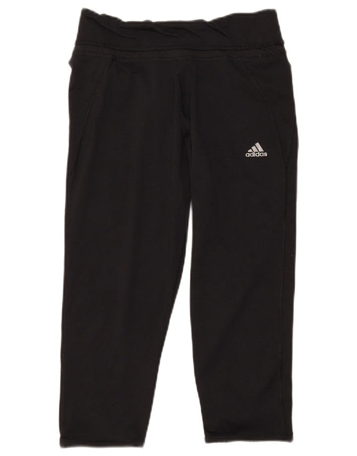 Leggings Adidas Climalite Capri pentru femei UK 12/14 Poliester mediu negru