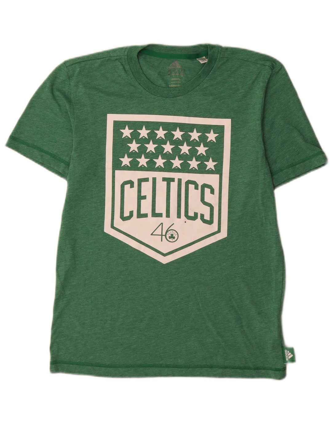 Tricou grafic Adidas Boston Celtics pentru bărbați Top mic, verde, poliester