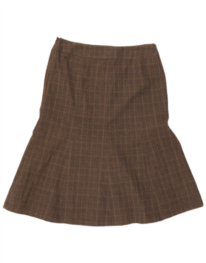 East Womens Fusta A-Line UK 12 Medium W30 Maro Poliester carouri