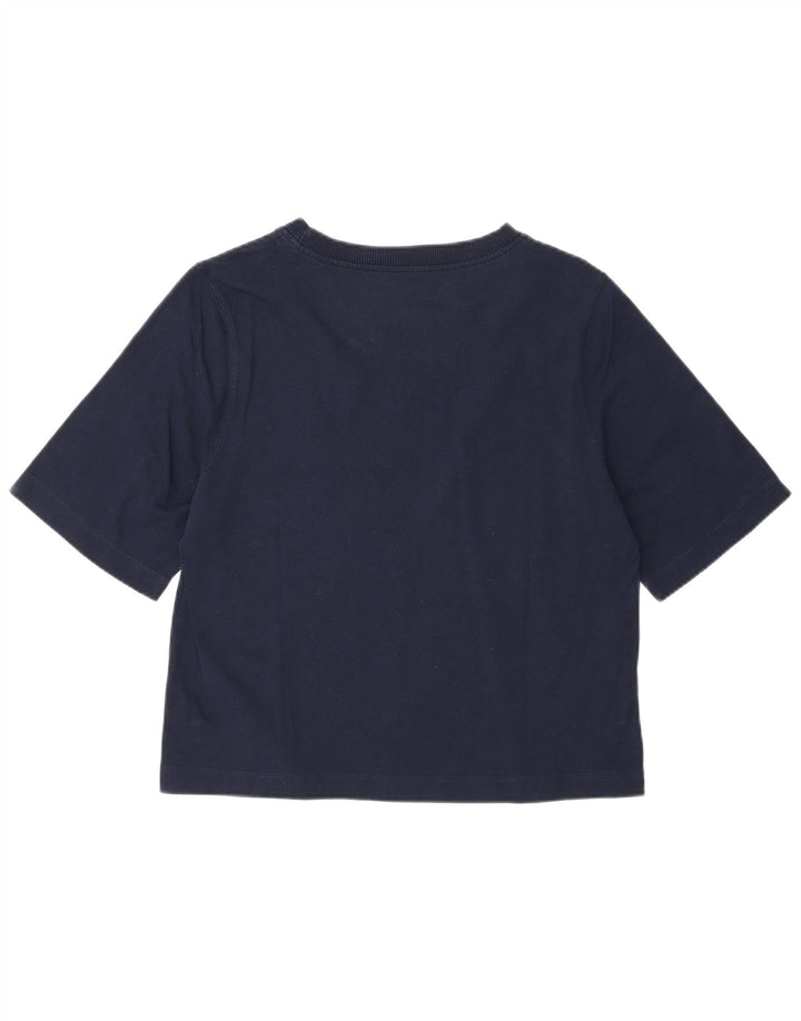 Tricou obișnuit pentru femei Benetton Top UK 12 Medium Bleumarin Bumbac