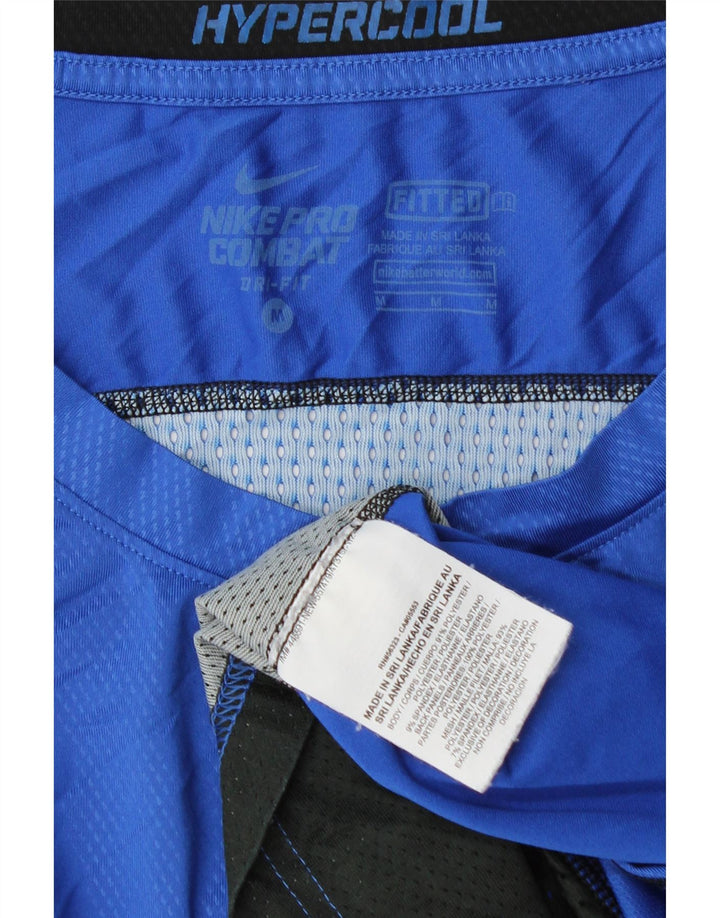 Tricou grafic pentru bărbați Nike Top Mediu Albastru Poliester Bloc de culoare