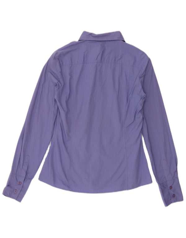 Cămașă Benetton pentru femei UK 14, bumbac violet mediu