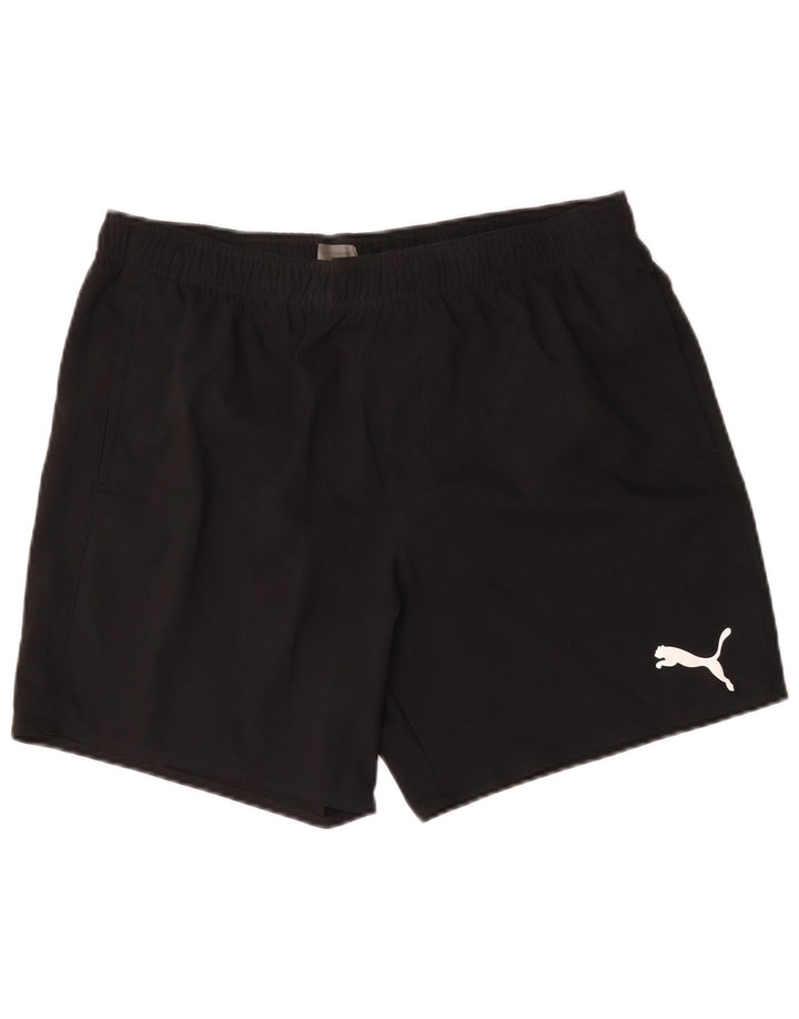 Pantaloni scurți sport pentru bărbați Puma XL poliester negru