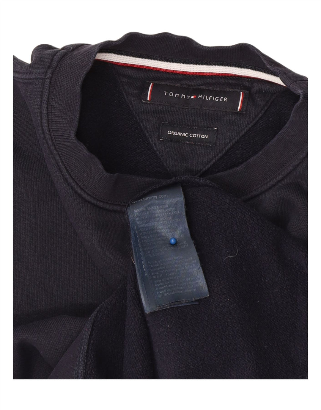 Hanorac pentru bărbați Tommy Hilfiger Pulover mediu din bumbac bleumarin