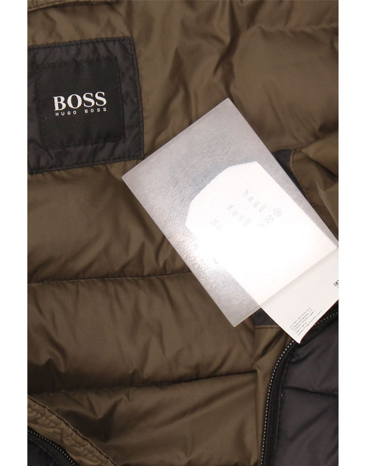 Gilet căptușit pentru bărbați HUGO BOSS EU 56 3XL Poliamidă neagră