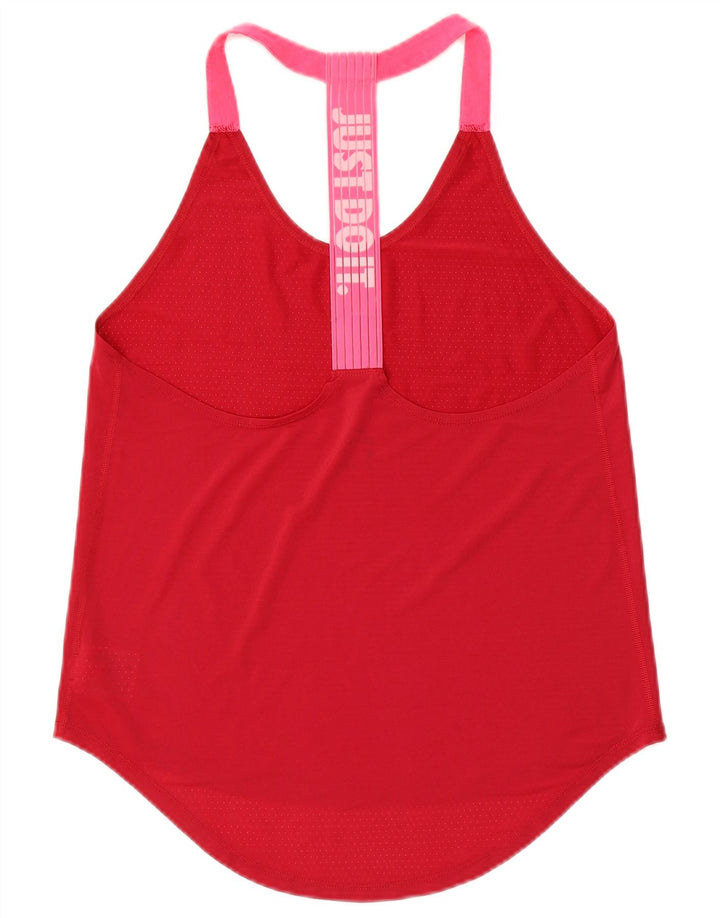 Top cu vestă grafică Nike pentru femei UK 10, roșu, poliester color bloc