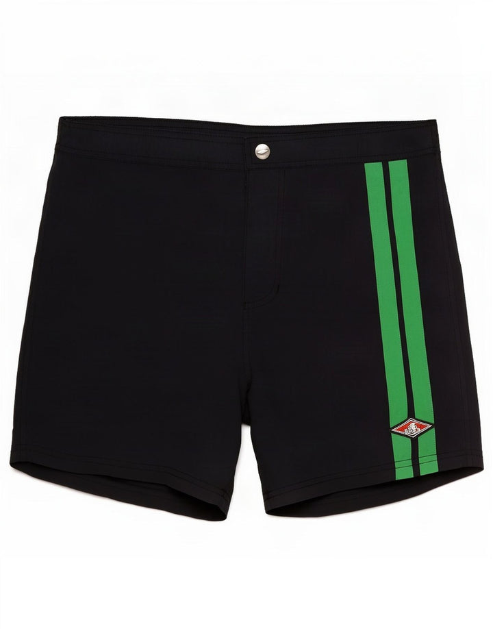 Pantaloni scurți de înot pentru bărbați Bear, medii, albastru, poliamidă color bloc