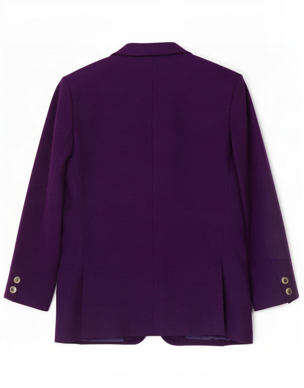 Jachetă Pendleton pentru femei cu 1 nasture, UK 12, lână virgină violet mediu