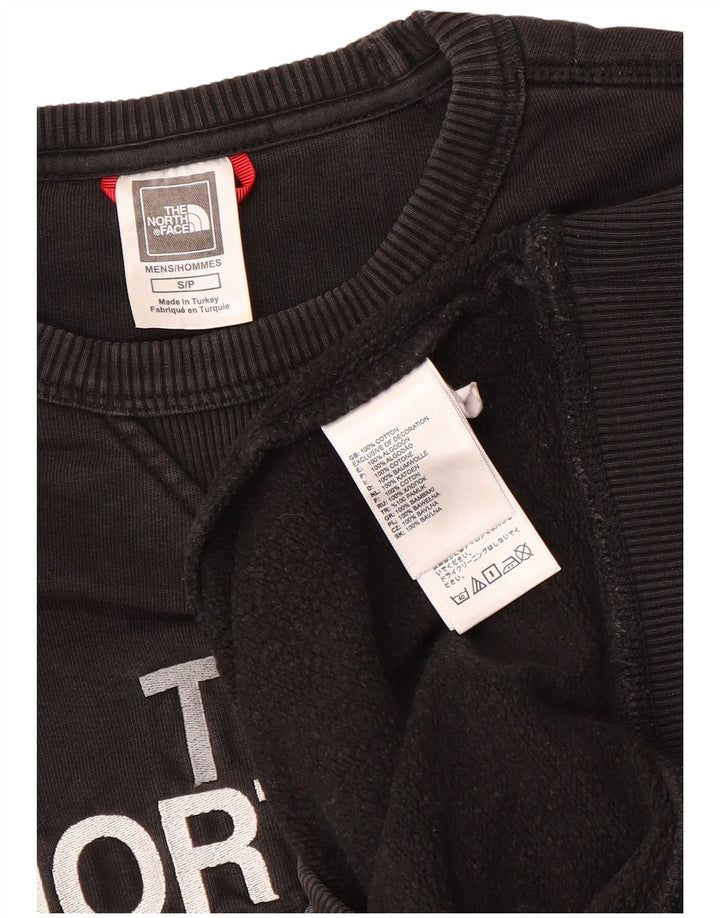 Pulover grafic pentru bărbați The North Face, bumbac mic, negru