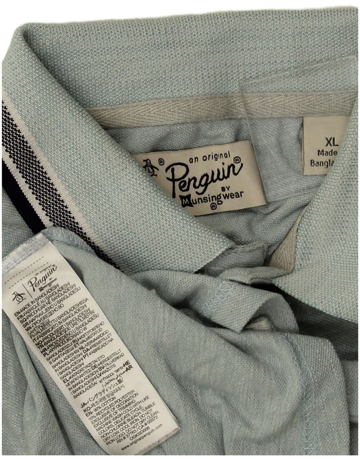 Tricou polo pentru bărbați Penguin XL, bumbac albastru