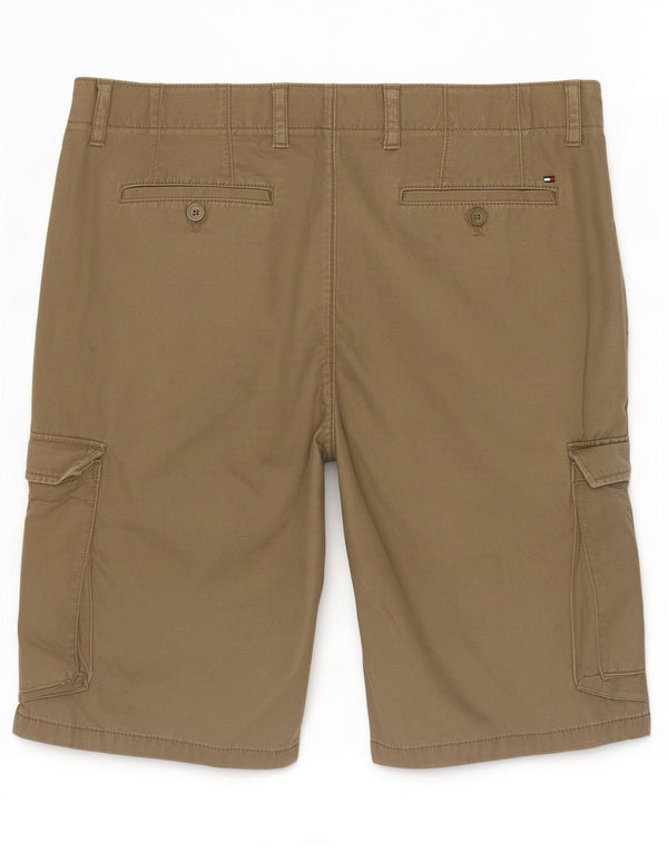 Pantaloni scurți cargo Tommy Hilfiger pentru bărbați W36, bumbac mare kaki