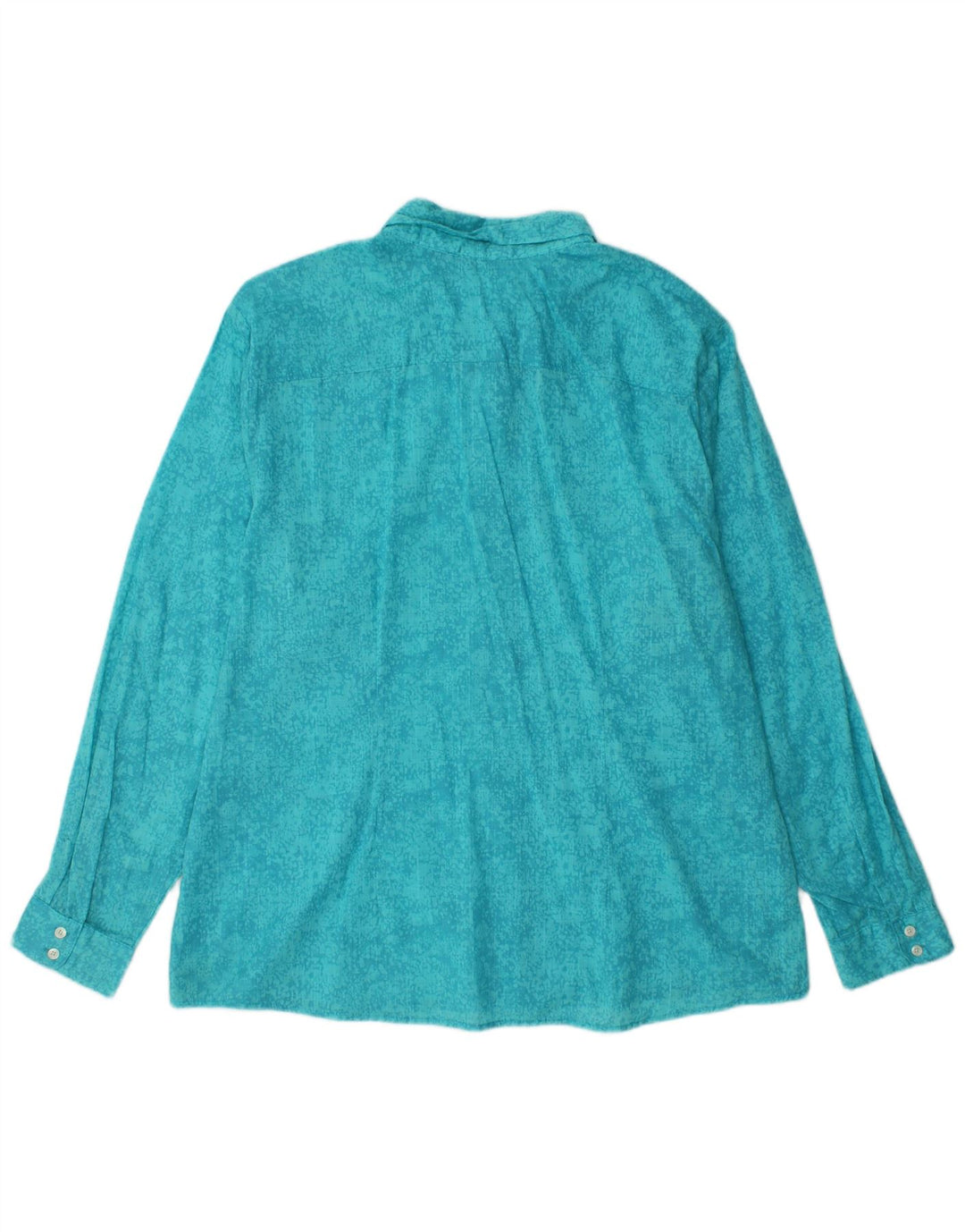 Cămașă pentru femei cu model abstract Eddie Bauer UK 20 2XL Bumbac albastru