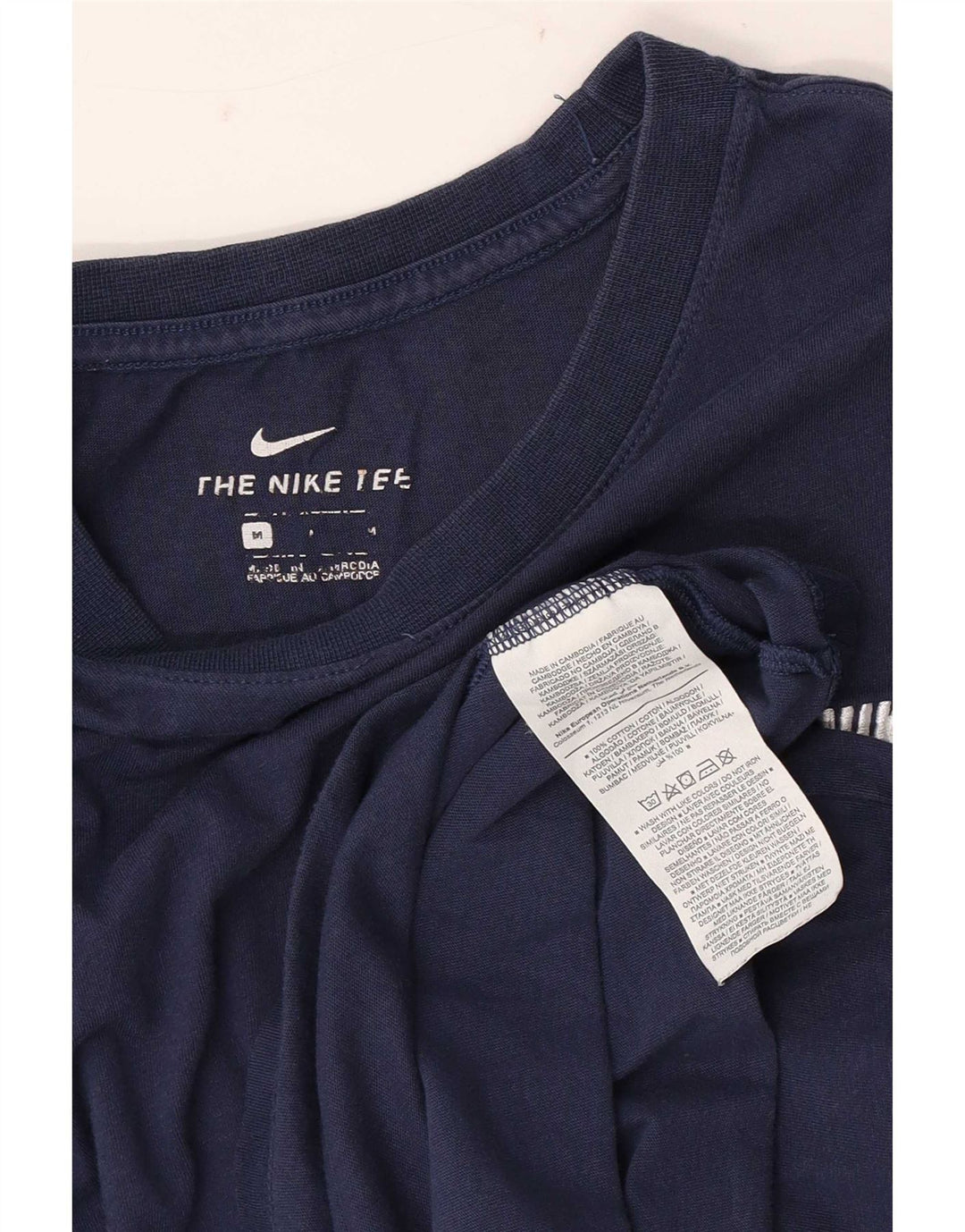 Tricou pentru bărbați Nike Top mediu din bumbac bleumarin