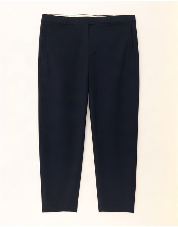 Pantaloni chino pentru femei cu talie înaltă Monsoon UK 22 3XL W44 L28 bleumarin