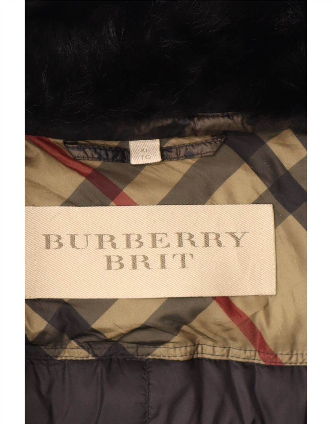 Palton căptușit cu model Burberry pentru femei UK 18 XL maro de designer de camuflaj