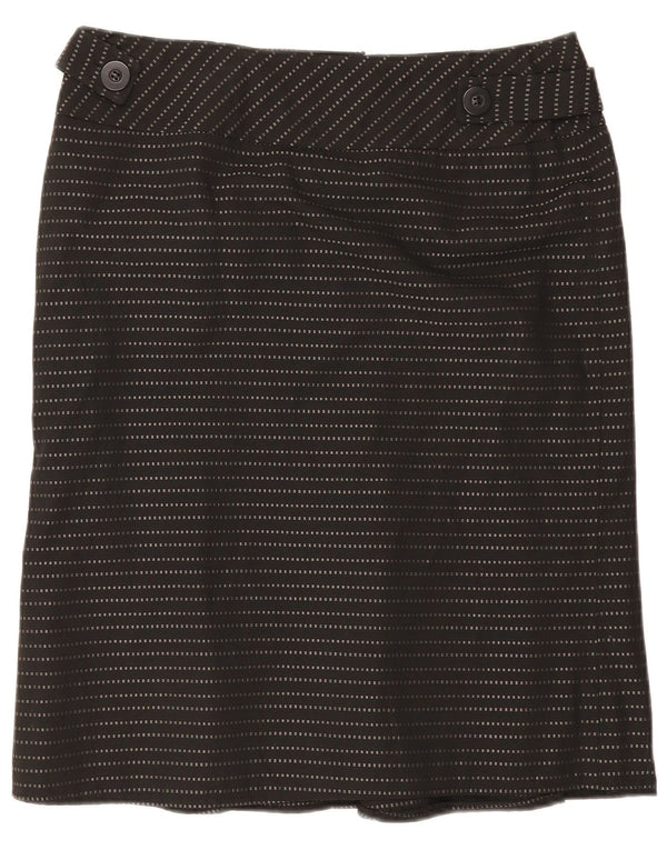 Fusta dreaptă midi Principles pentru femei UK 14 Medium W32 Black Pinstripe