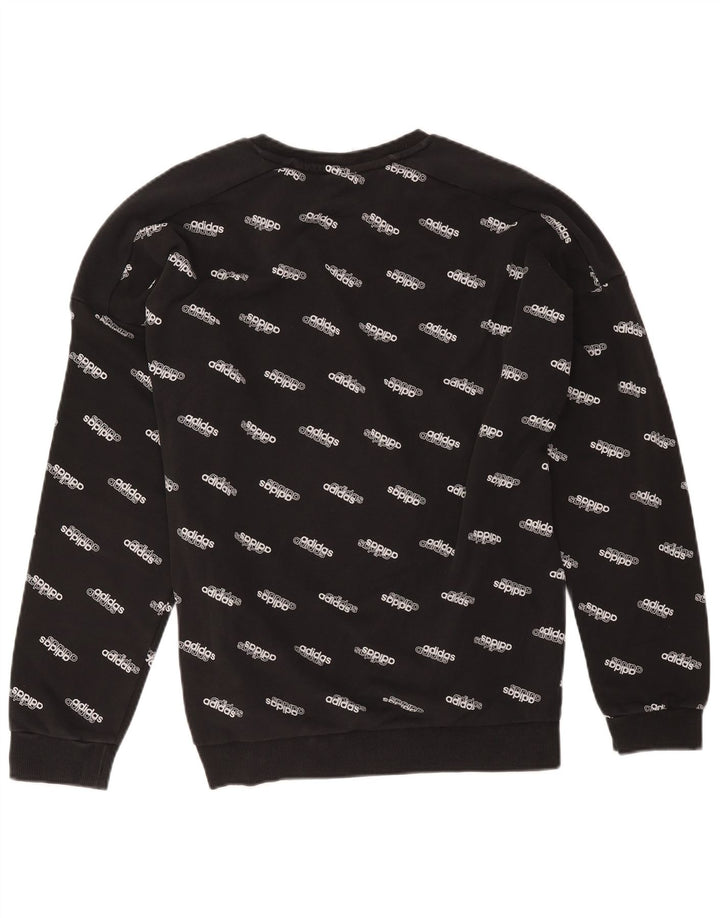 Hanorac grafic pentru bărbați Adidas Jumper mare, negru, bumbac