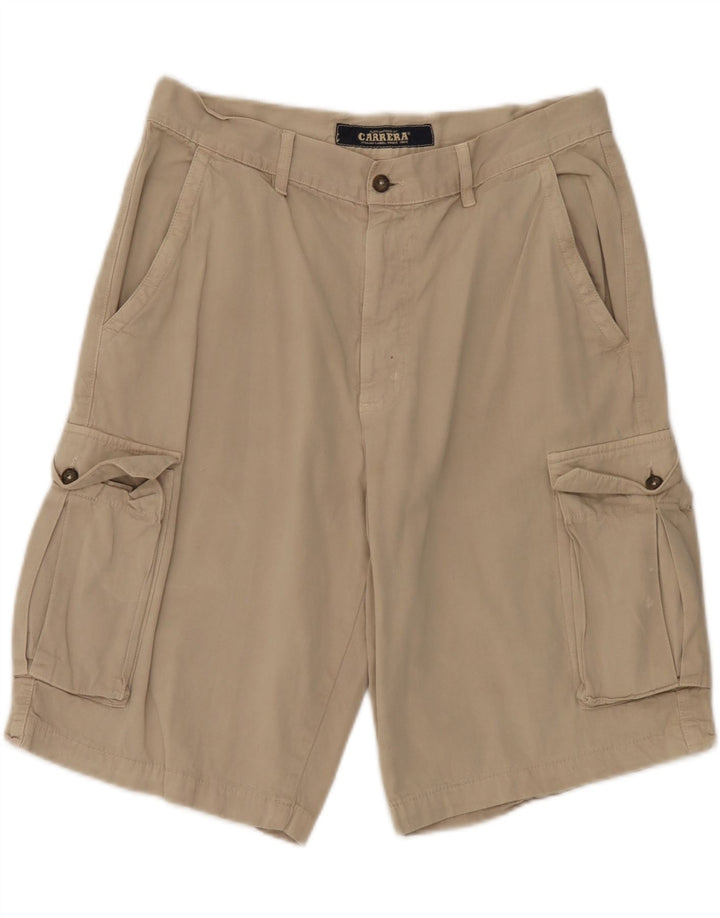 Pantaloni scurți cargo pentru bărbați Carrera IT 50 Large W34 Beige Bumbac