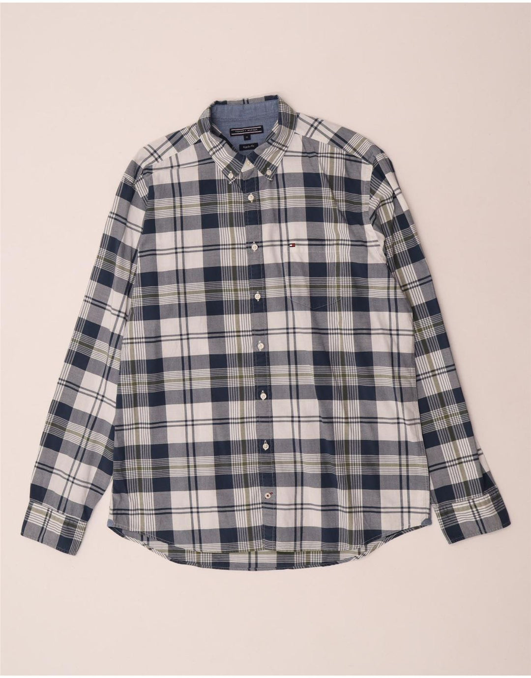 Cămașă pentru bărbați Tommy Hilfiger, cu tăiere regulată, XL, albastru bleumarin