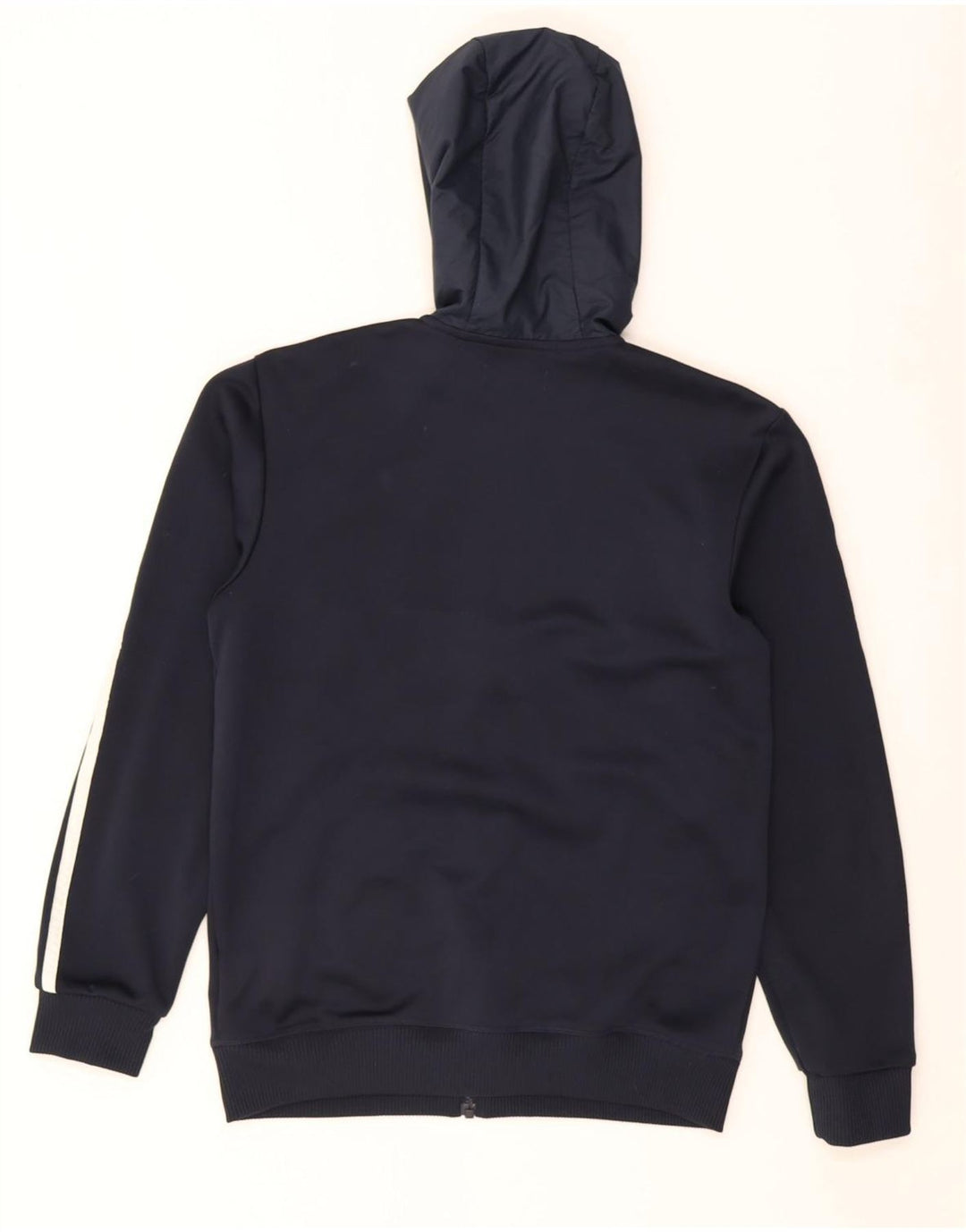 Pulover Adidas pentru bărbați, cu fermoar, poliester, albastru mic