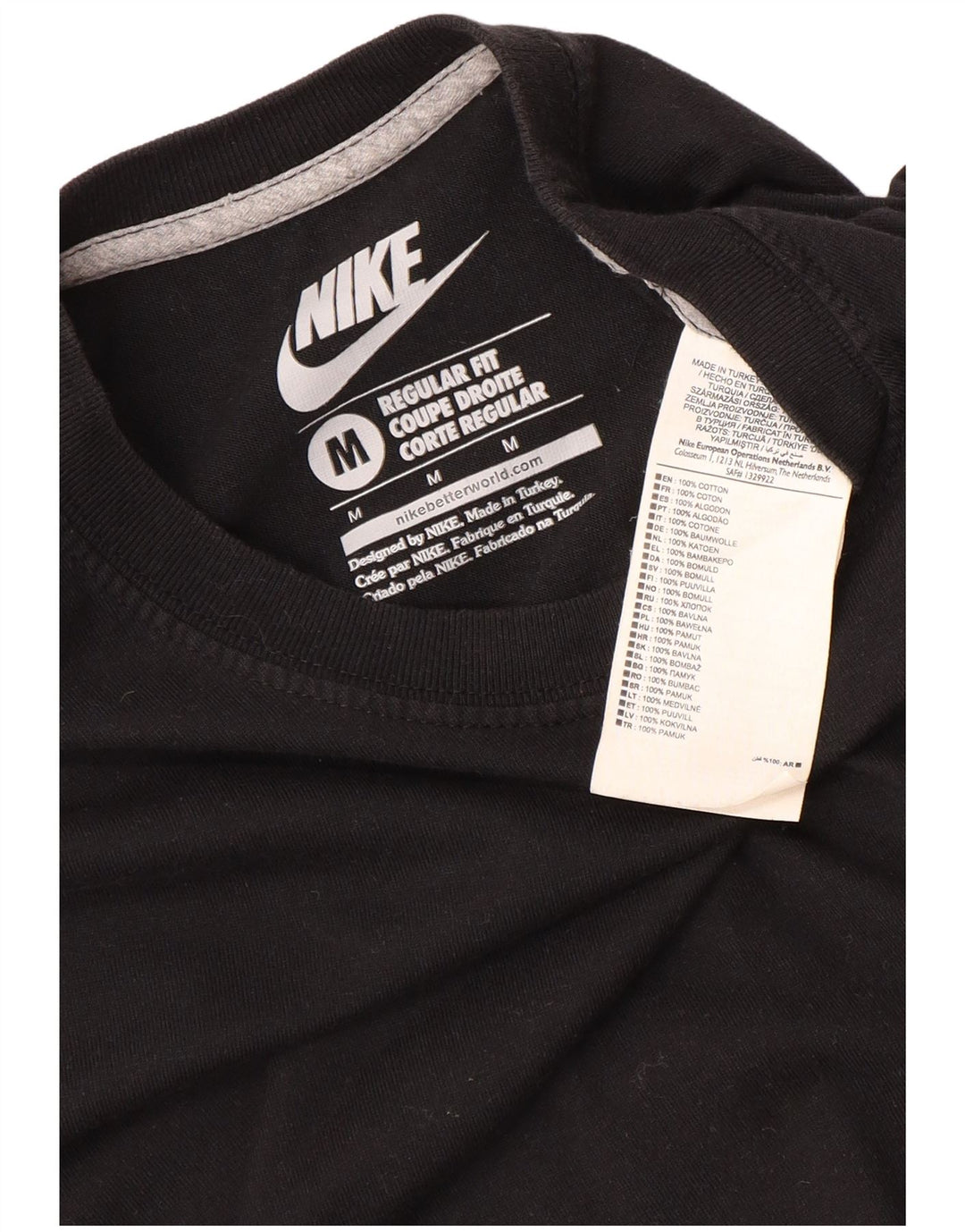 Tricou Bărbați NIKE Regular Fit Top Medium Negru Bumbac