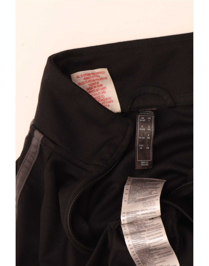 Jachetă Adidas Aeroready pentru trening pentru băieți 13-14 ani, poliester negru