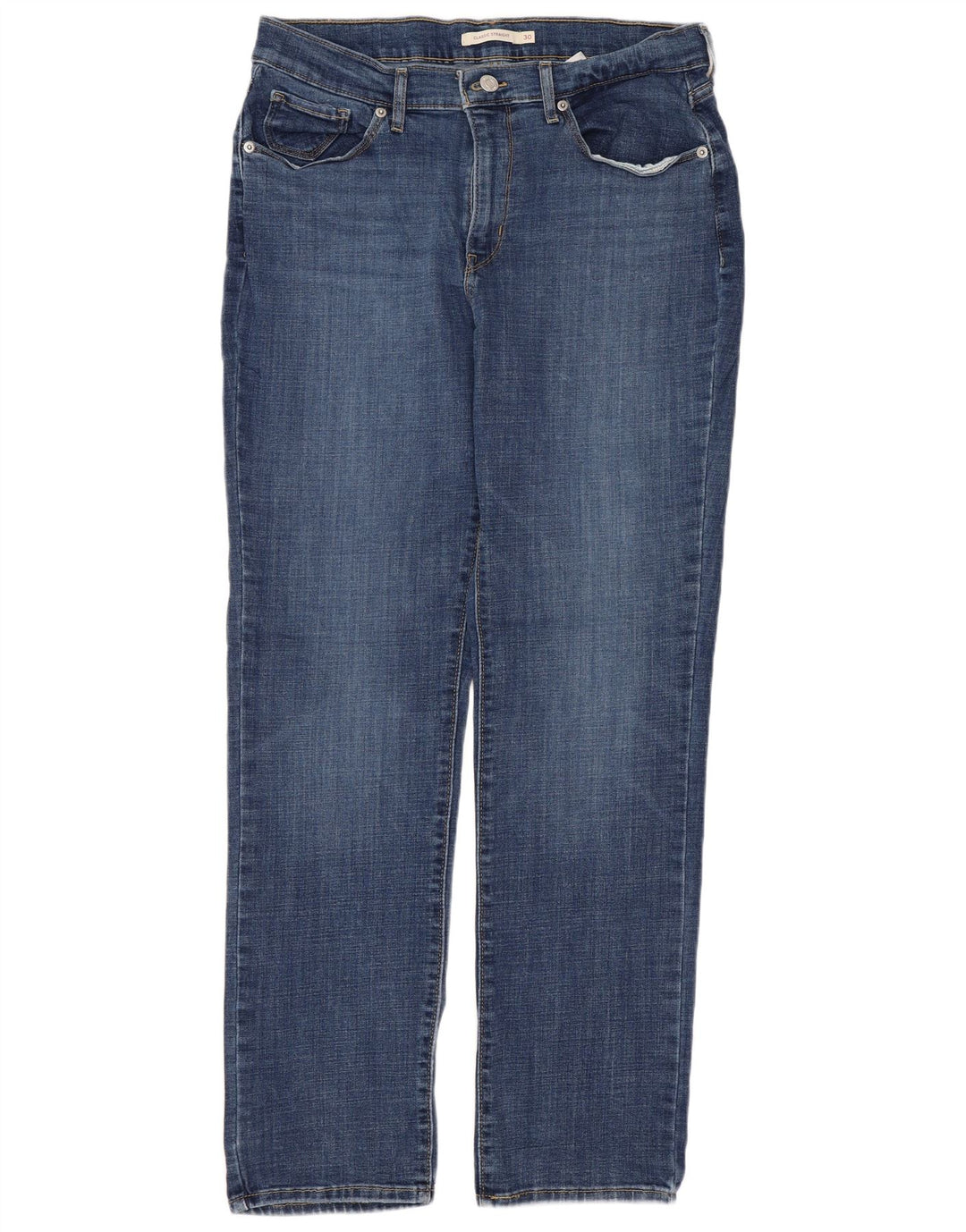 Blugi drepti pentru femei LEVI'S Classic Fit US 10 Large W30 L30 Blue