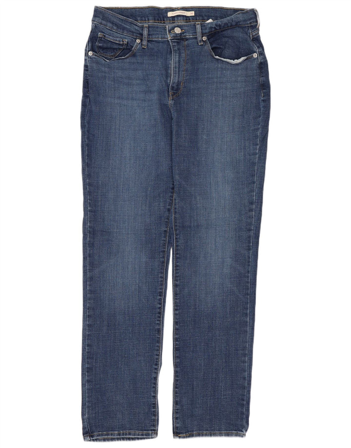 Blugi drepti pentru femei LEVI'S Classic Fit US 10 Large W30 L30 Blue
