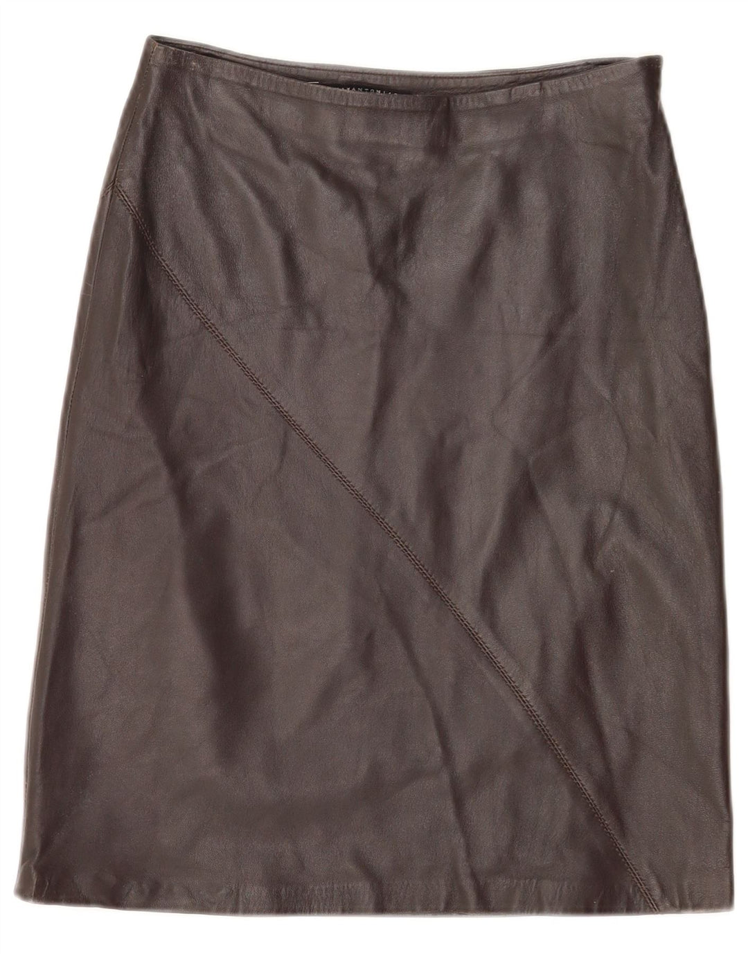 Lorena Antoniazzi Fusta Piele Femei IT 42 Medium W26 Piele Maro