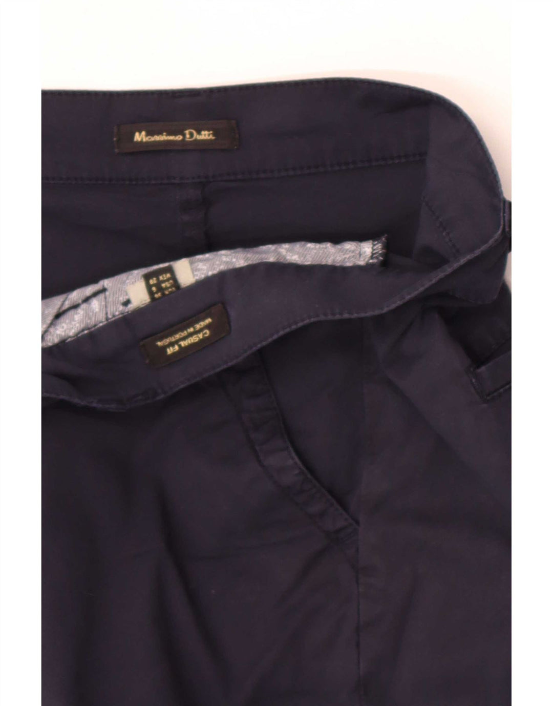 Pantaloni scurți chino Massimo Dutti pentru femei EU 38 Small W28 Bleumarin