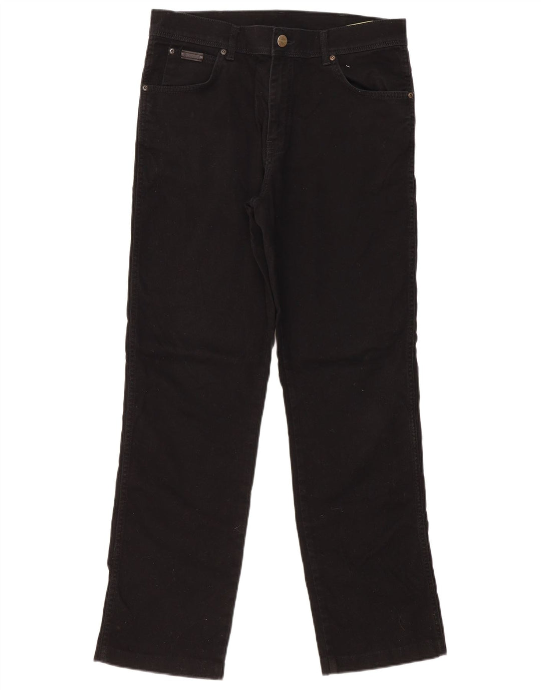 Blugi drepti pentru bărbați Wrangler W33 L31 bumbac negru