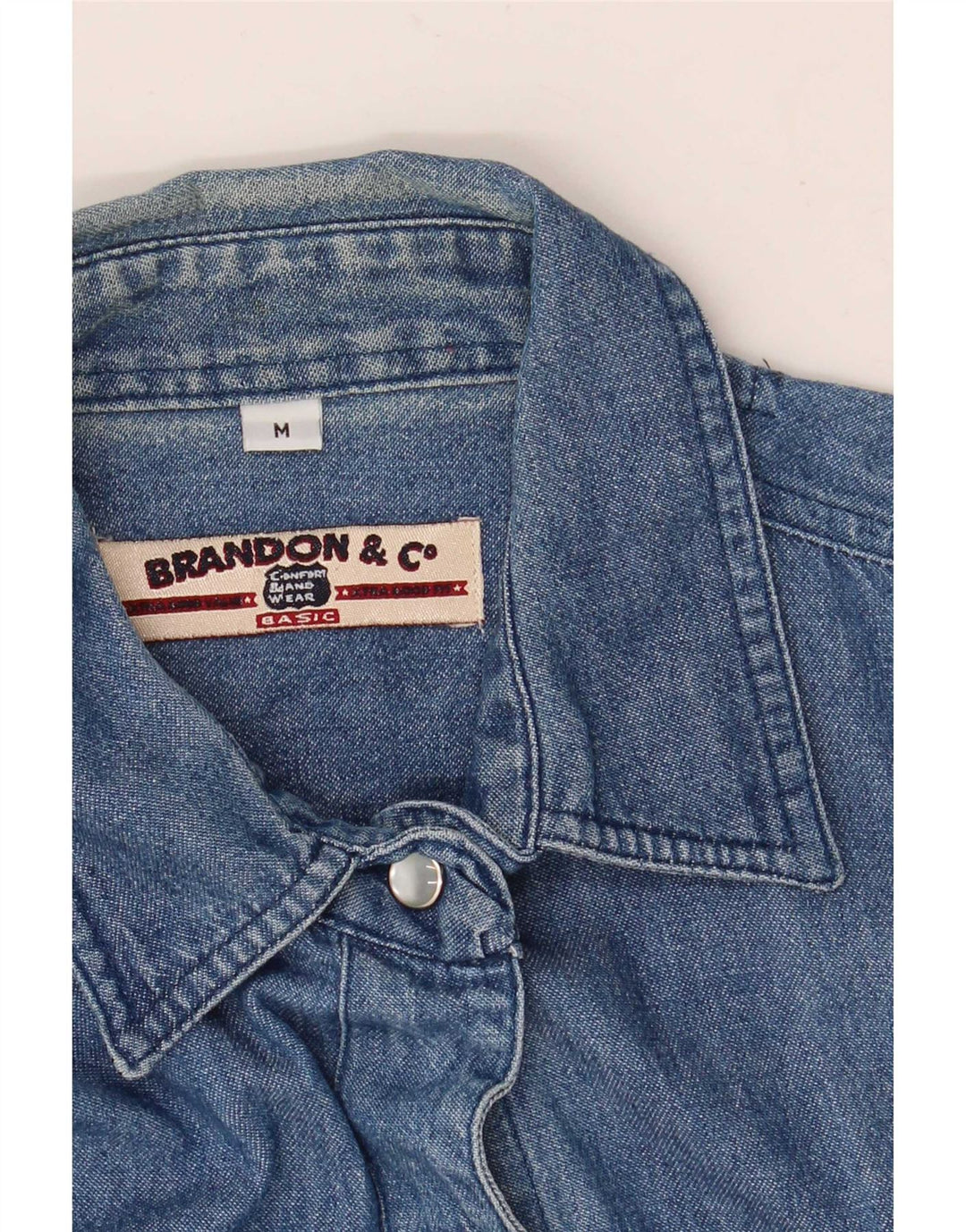 Cămașă din denim fără mâneci pentru femei Brandon & C UK 14 Medium Blue