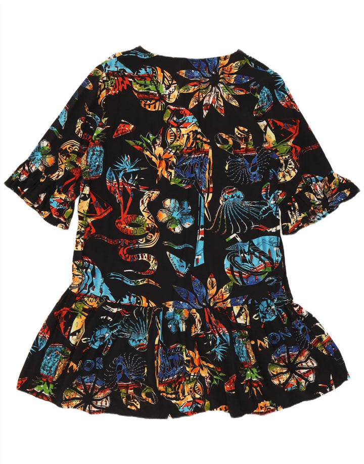 Rochie tunică pentru femei Desigual UK 14 Medium Black Floral