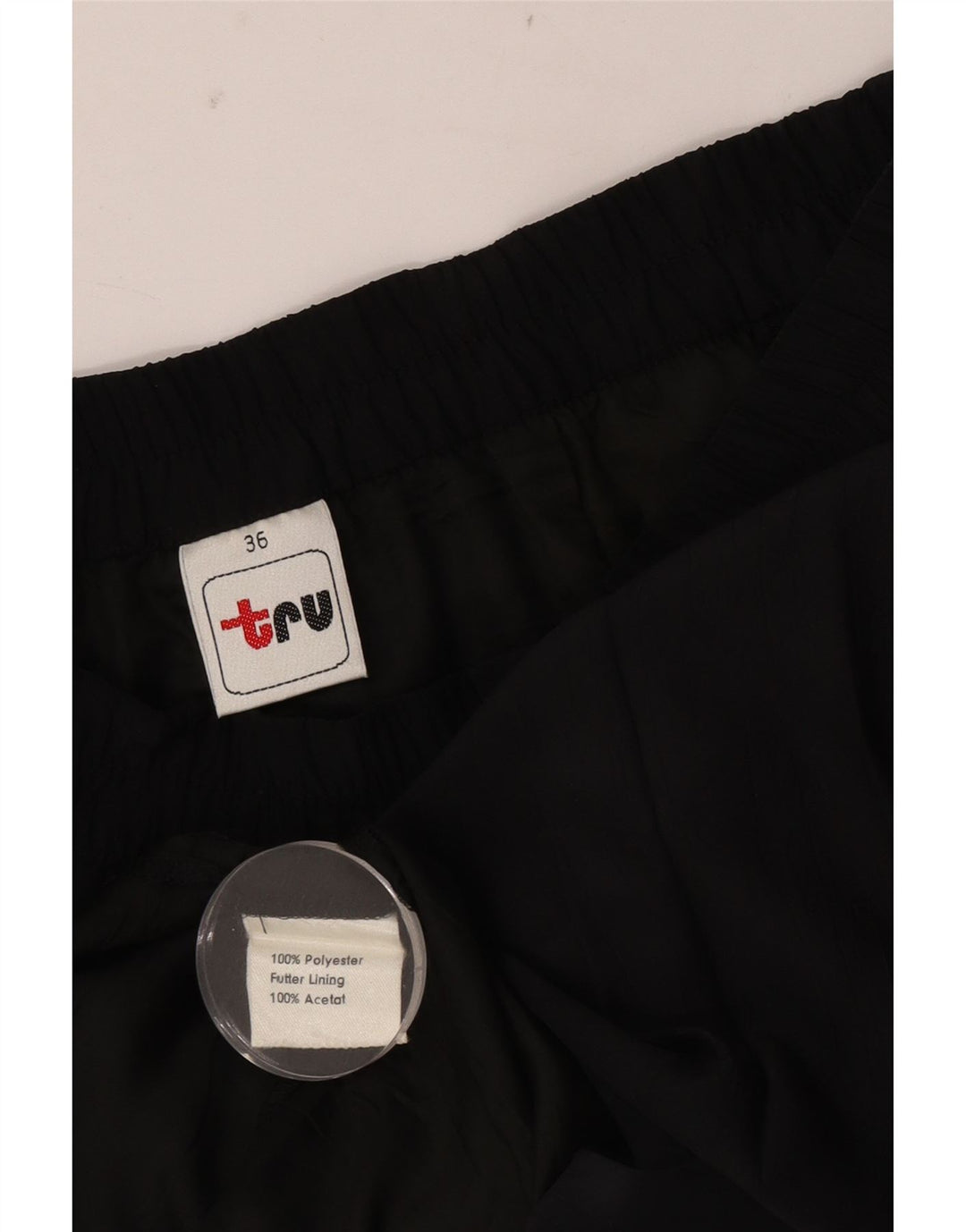 Tru Womens Midi Knife Fusta plisată W36 XL Poliester negru