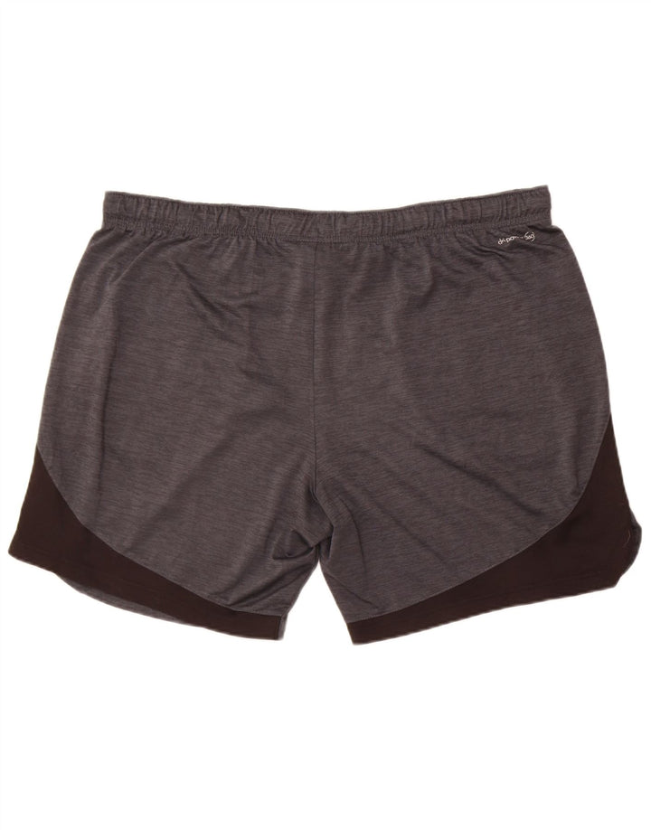 Pantaloni scurți sport Russell Athletic pentru bărbați, mari, gri, poliester color bloc