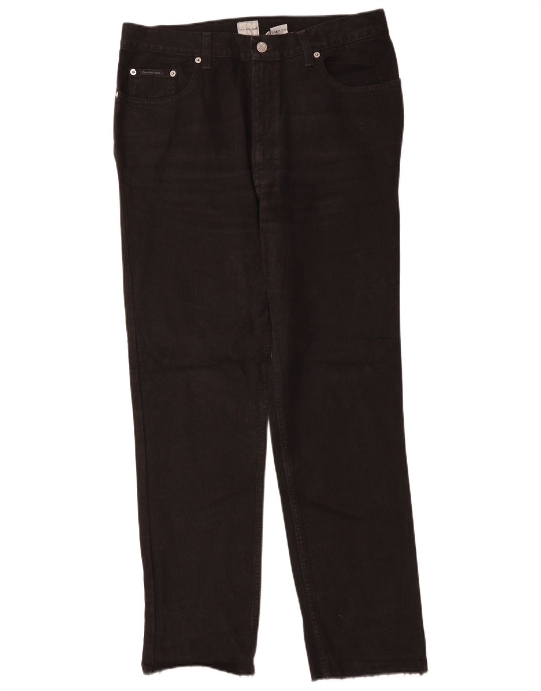 Blugi drepti pentru bărbați CALVIN KLEIN W32 L30 bumbac negru