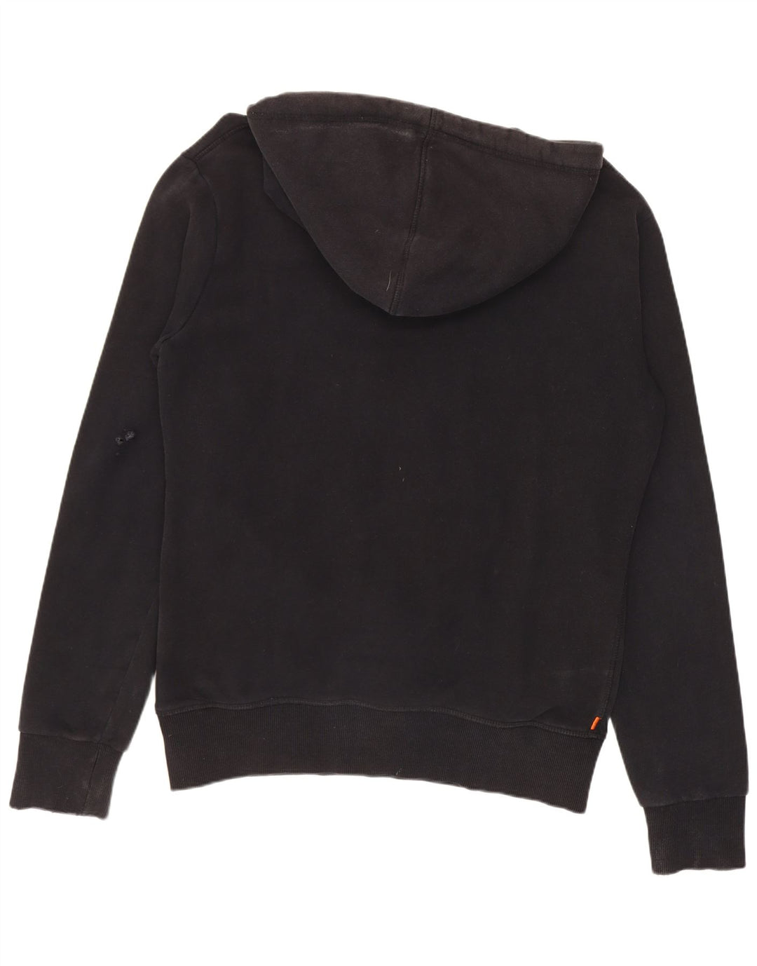 Pulover cu glugă grafic Superdry pentru bărbați, bumbac mediu negru
