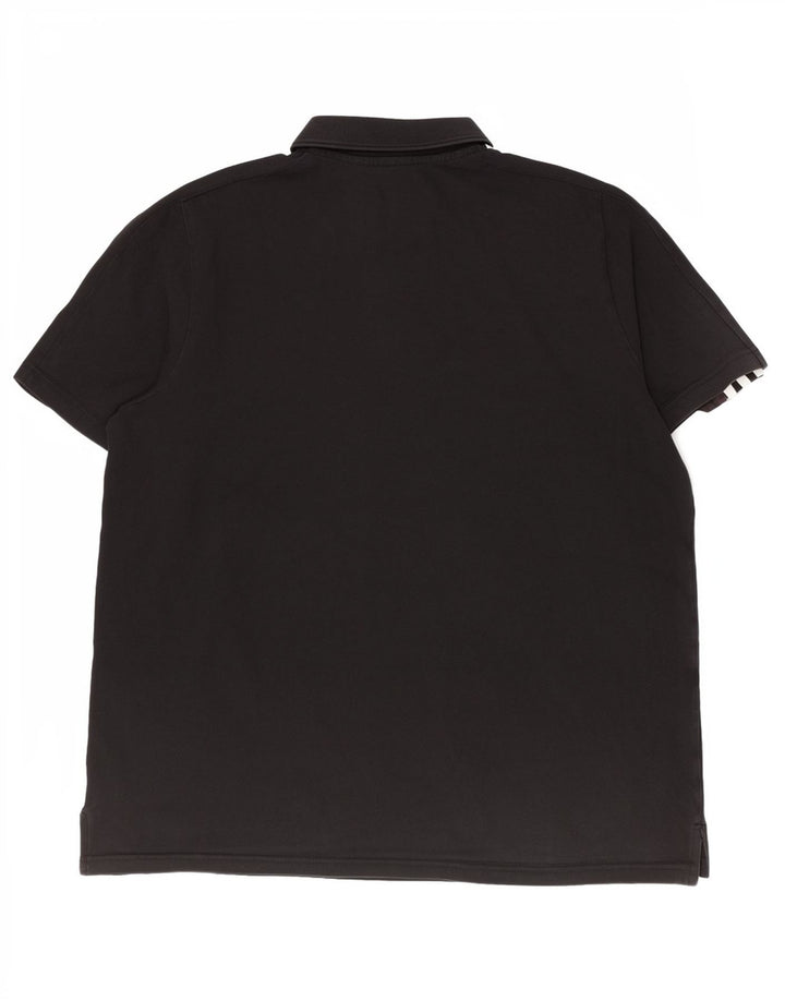 Tricou polo pentru bărbați Adidas 2XL, bumbac negru