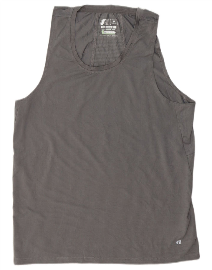 Vest Top pentru bărbați RUSSELL ATHLETIC UK 38/40 Medium Gri Poliester
