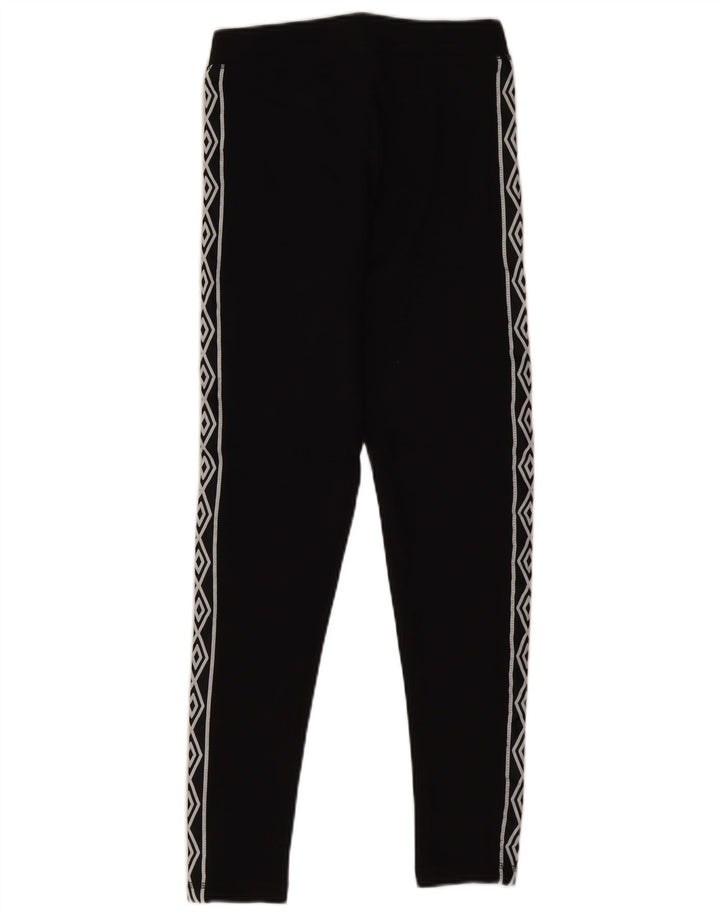 Jambiere grafice pentru femei Umbro UK 10, bumbac negru mic