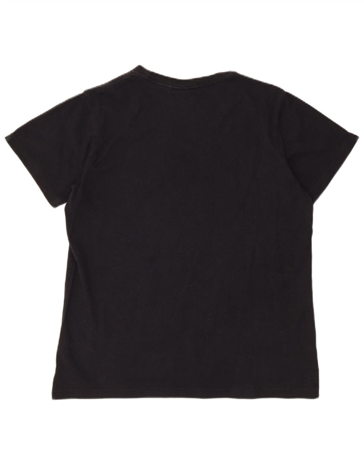 Tricou grafic ADIDAS pentru bărbați Top mediu negru bumbac