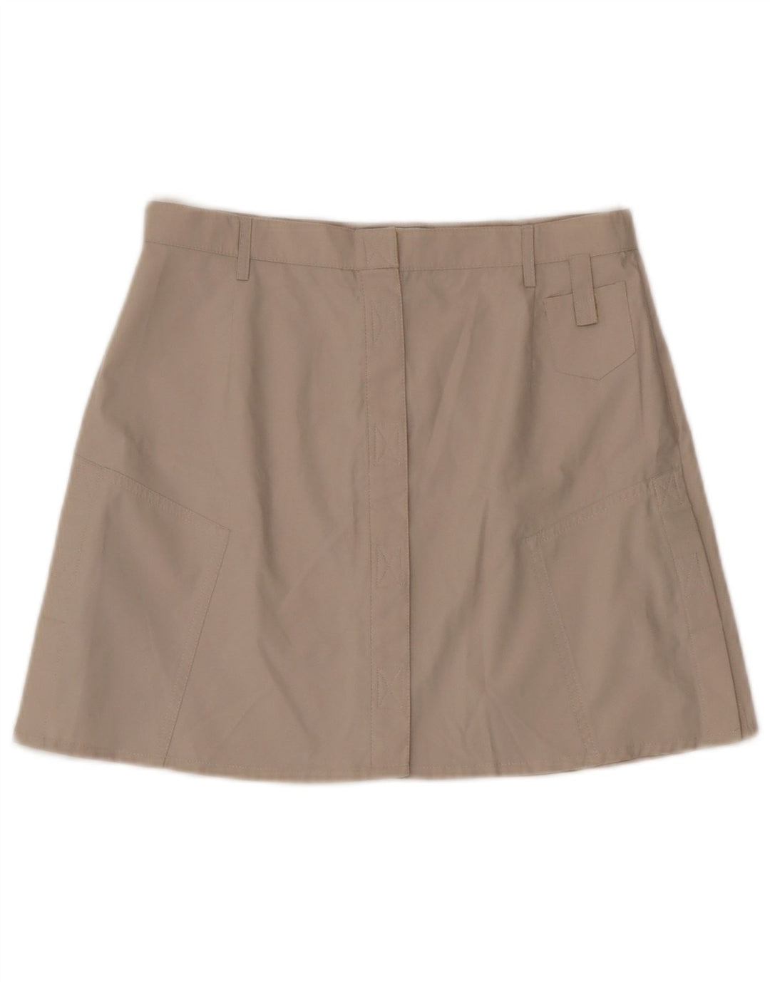 Fusta mini vintage pentru femei Medium W28 Bej Poliester