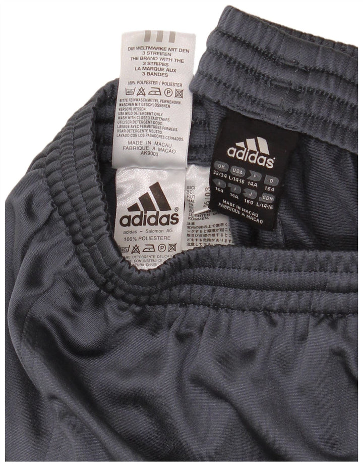 Pantaloni de trening Adidas pentru băieți 13-14 ani poliester bleumarin