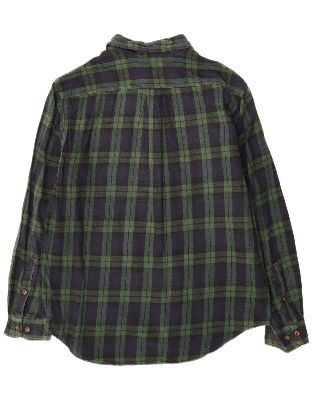 Cămașă de flanel pentru bărbați EDDIE BAUER XL, bumbac cu carouri verde