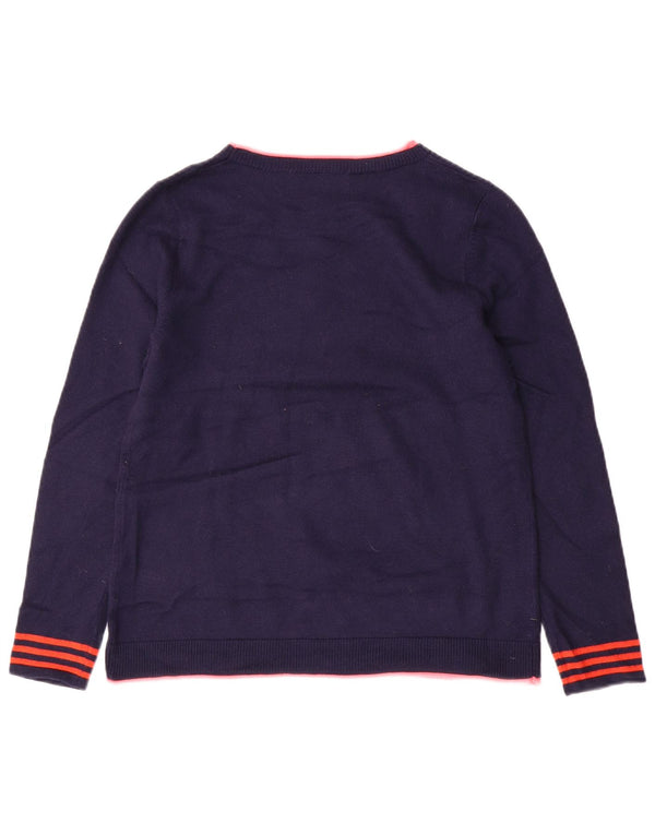 Pringle Womens Boat Neck Jumper Sweater UK 12 Medium Navy Blue Striped