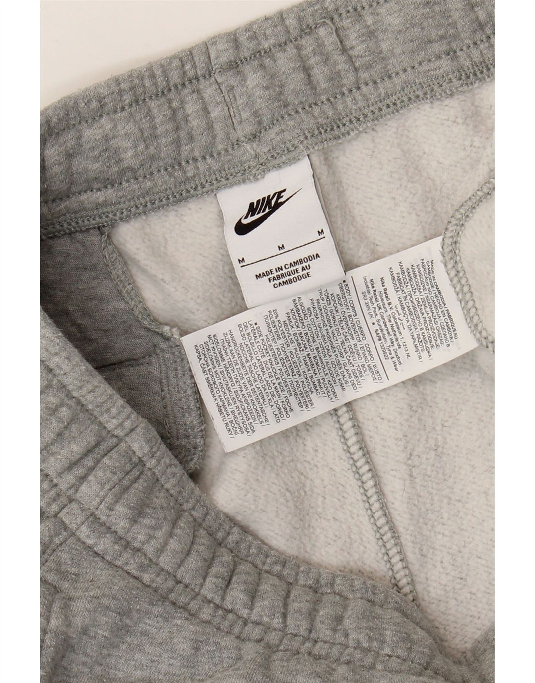 Pantaloni de trening pentru bărbați NIKE Pantaloni de jogging din bumbac cu pete gri mediu