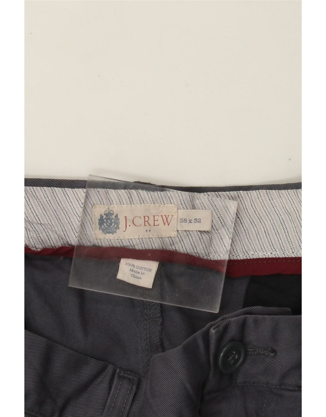 Pantaloni chino drept bărbați J. CREW L38 L32 bumbac gri