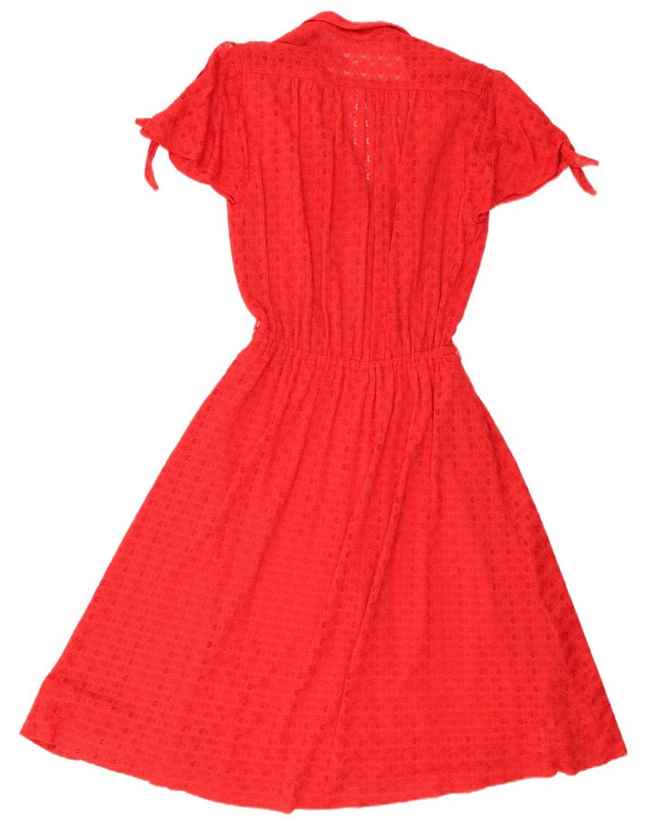 Rochie A-Line Vintage pentru femei UK 8 Small Red