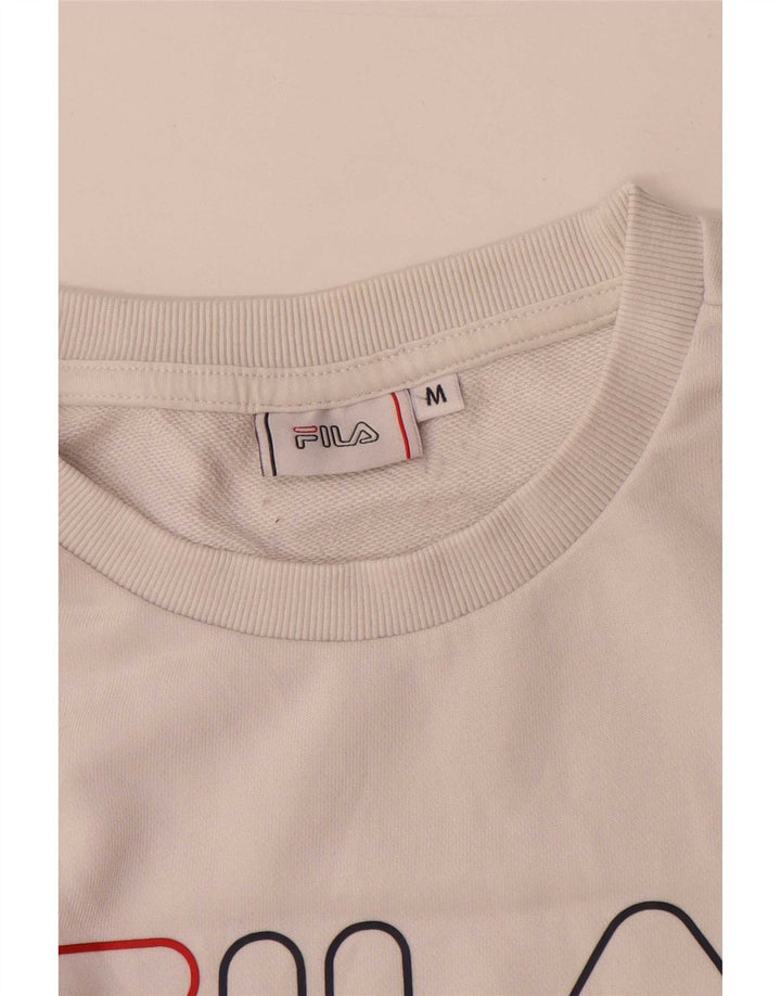 Pulover cu grafic pentru femei Fila UK 14 Medium White